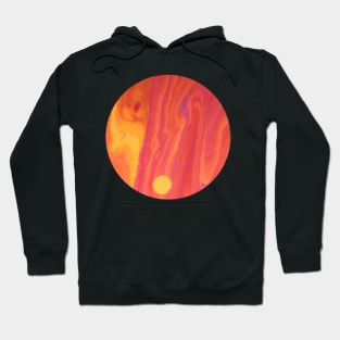 Warm Dutch Pour Acrylic Painting Hoodie